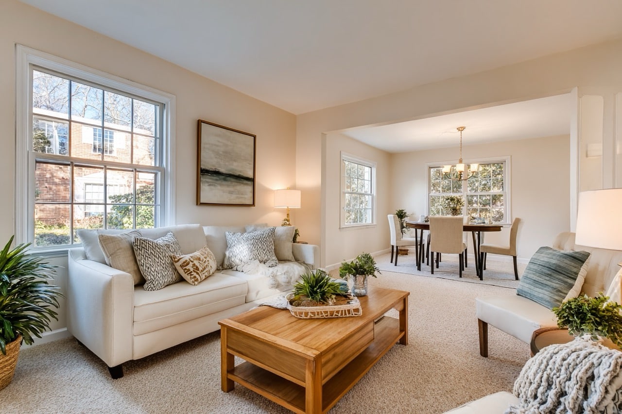 Prepared Delaware home interior ready for sale by owner