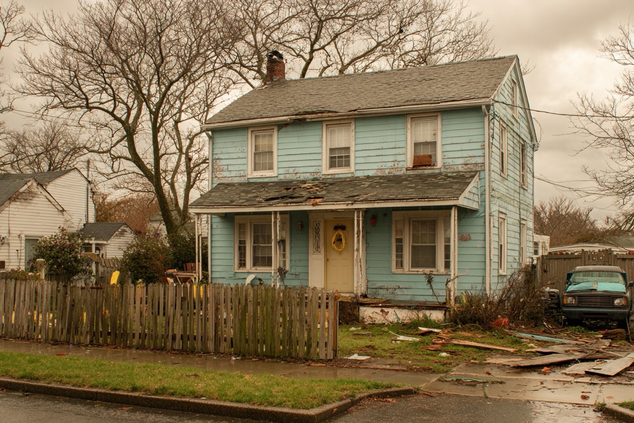Delaware storm damaged house ready for fast cash sale