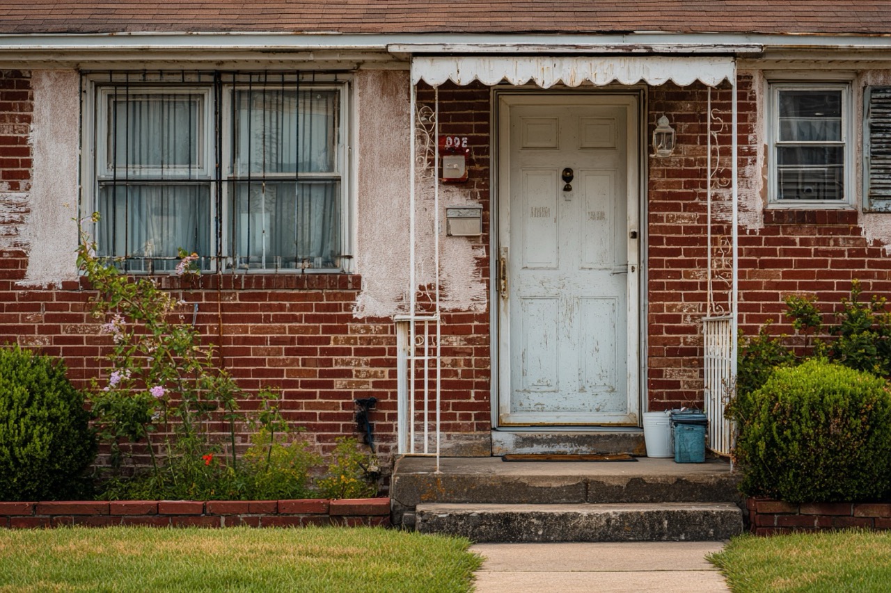 Secured Delaware home with security features to prevent squatters