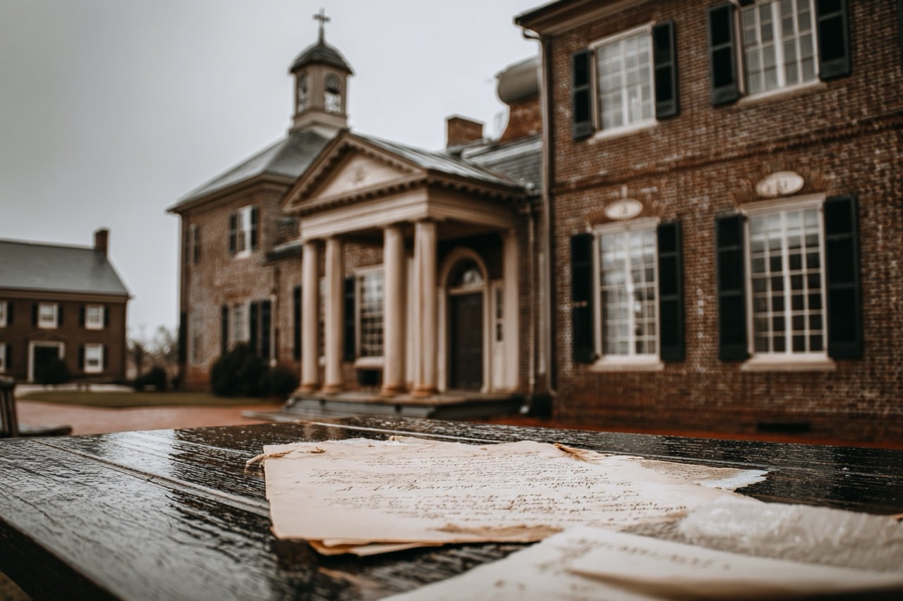 Delaware courthouse and property with tax lien issues