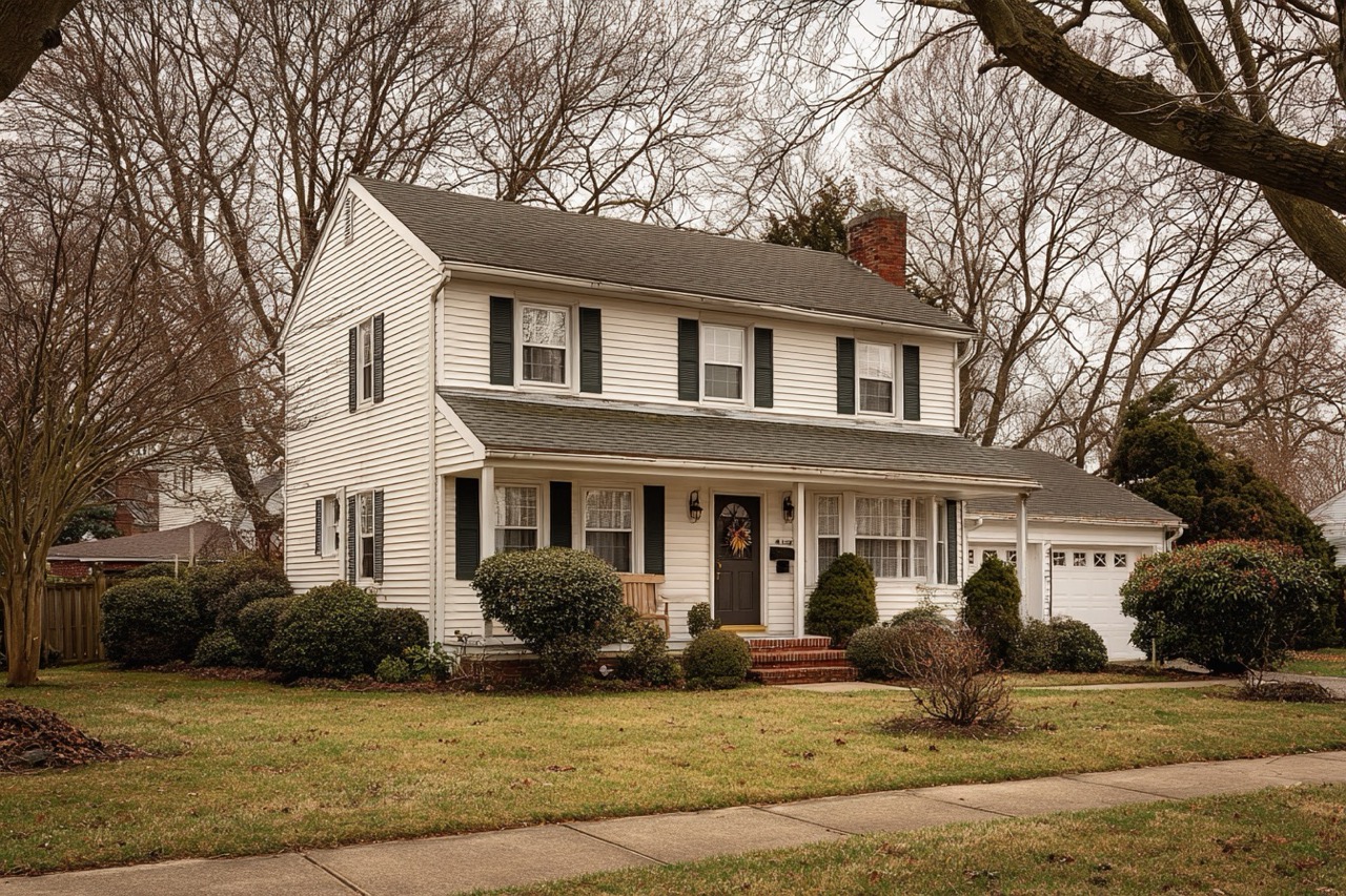 Inherited property sale Delaware showing modest colonial home